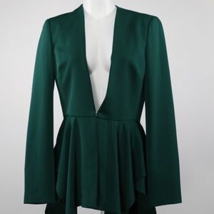 Bebe two piece green suit